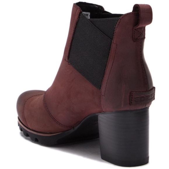 SOREL Addington Slip-on Waterproof Leather Elastic Gores Chelsea Boot Size 7 - Picture 2 of 16